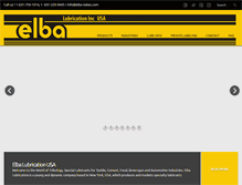 Tablet Screenshot of elba-lubes.com